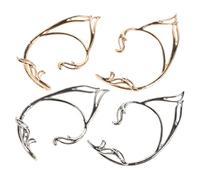 Garneck 2paires Boucles Oreilles Elfes Argentées Manchettes Sans Piercing Pour Femmes Et Adolescentes Bijoux Féeriques Uniques