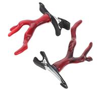 Garneck 2pcs Dragon Horn Clips Accessoires De Cheveux Uniques Pour Femmes Chinois Nouvel An Barrettes Fancy Barrets Cosplay Costume Supplies