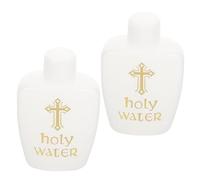 Garneck 2pièces Bouteilles Eau Bénite Plastique avec Motifs Religieux pour Rituels Sacrés Et Décorations Spirituelles