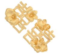 Garneck 2pièces Broche Fleur Dorée avec Symbole de Broche Boutonnière pour Robe ou Foulard Accessoire de Mariage pour Banquet