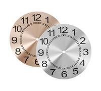 Garneck 2pièces Cadran Horloge Murale Aluminium Remplacement Pratique pour Réparer Ou Créer des Horloges Au Design Moderne pour Salon Et Bureau