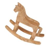 Garneck 2pièces Cheval Bois Décoratif Statue de Cheval Sculptée Figurine Animaux de Zodiaque Décoration de Table pour Bureau ou Maison Petite Statue