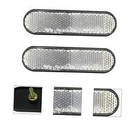 Garneck 2pièces Feu Latéral De Moto à Led Réflecteur Arrière Feu Stop Arrière Blanc Pour Moto De Position Latéral