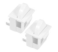 Garneck 2pièces Interrupteur de Porte à Broches pour Réfrigérateur Interrupteur à Bouton-poussoir Momentané Remplacement pour Éclairage de Porte de Réfrigérateur Congélateur