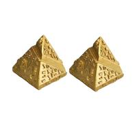 Garneck 2pièces Modèle De Pyramide Égyptienne Résine De Figurines Décoratives pour Bureau Et Maison pour Éducation Décoration Intérieure Représentation Historique du Khufu