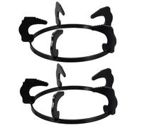 Garneck 2pièces Support Gazinière Fonte Antidérapant Pour Wok Et Casseroles Rack Stable Multi-emplacements Pour Panier Et Poêle Domestique