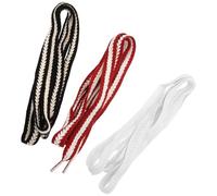 Garneck 3 Paires Lacets de Chaussures Plats Tressés 1,6m | Large Largeur, Remplacement pour Espadrilles et Chaussures, Motif Tressé Blé, Lot