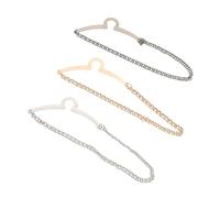 Garneck 3 Pièces Chaîne de Cravate Cuivre pour Homme Épingle de et Pince Accessoire Élégant Résistant Aux Rayures Compatible avec Costumes et Cravates Affaires Mariages et Événements