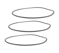 Garneck 3 Pièces Coussin De Châssis pour Chaise Pivotante Roues De Chaise Protecteurs De Sol pour Pieds De Chaise Ronds Coussinet à Bague Antidérapante Capuchons Caoutchouc Black