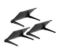 Garneck 3 Pièces Étagère Supérieure D’écran en ABS Noir, Support Routeur | Espace Additionnel pour Accessoires, des Câbles, Adaptée aux Boîtiers Streaming et Télécommandes, Bureau