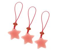 Garneck 3 Pièces Lanière Téléphone Étoile Phosphorescente Pendentif Multifonction pour Porte-clés Bracelet Perlé Accessoire Lumineux pour Soirée et Usage Quotidien