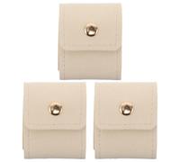 Garneck 3 Pièces Pochette Bijoux Voyage Microfibre Rangement Multifonctionnel Pliable Organisateur Compact pour Bagues Colliers et Boucles Oreilles Protection et Tri Facile