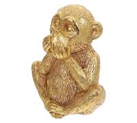 Garneck 3 Sages Statue de Singe Entendre Parler Rien Figurine de Singe en Résine Fengshui Décor de Singe Trois Vérités de l'homme Sculptures pour Bureau à Domicile