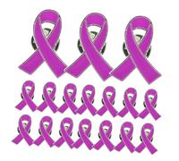 Garneck 30 pièces Lot de Broches Ruban Anti-violence Épingles Résistantes et Portables pour Sensibilisation et Événements Caritatifs