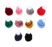 Garneck 30pièces Mini Bonnets de Noël Tricotés Petits Bonnets pour Loisirs Créatifs Décorations Tricotées de Fêtes Mini Chapeaux Couleur Aléatoire