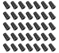 Garneck 35 Pièces Douille de Roulette en Abs Noire Résistante à L'usure, Remplacement pour Tige de Roulette 19x32 Mm, Accessoire Pratique pour Meubles et Pieds de Chaise