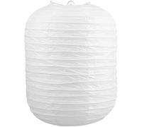 Garneck 35cm Abat-Jour De Lanterne En Papier Lanterne Japonaise Blanche Abat-Jour Cylindrique Décorations De Fête Chinoises En Papier Suspendue Pour Plafond Décoration D'intérieur