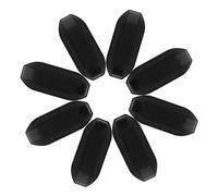 Garneck 4 Paires Rechange pour Valise Supports Latéraux Antidérapants Plastique Noir de Remplacement pour Bagages et Valises à roulettes Accessoires de Réparation