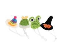 Garneck 4 Pièces Chapeaux Décoratifs Ajustables pour Petits Animaux Accessoires pour Hamsters Chinchillas pour Halloween