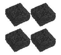 Garneck 4 Pièces Diffuseur D'aromathérapie en Pierre de Lave Naturelle Noire, Lot de 4 Pierres Parfumées Irrégulières 4 X 4 X 2 Cm, Diffuseur Passif D'huiles Essentielles pour Maison, Spa
