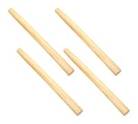 Garneck 4 Pièces Manche en Bois Ergonomique et Léger pour Faucille et Houe, Poignée de Rechange Confortable Adaptée aux Outils de Jardinage