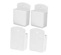 Garneck 4 Pièces Rack de télécommande du climatiseur Supports de télécommande Mur de Support de télécommande clé Support de Plaque de Murs à Distance Organisateur Mural adhésif Plastique