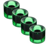 Garneck 4 Pièces Roues de Skateboard de Rue PU, Jeu de Quatre pour Cruiser | Style Street, Couleur Vert, Remplacement des Roues D'origine