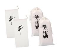 Garneck 4 pièces Sac de Danse Classique pour Filles Sacs de Rangement à Cordon pour Chaussures de Ballet pour Chaussures et Accessoires de Danse Noir Portable et Léger