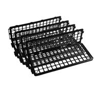 Garneck 4 Pièces Séparateurs de Rayonnage Alimentaire Plastique pour Fruits et Légumes Protection de Présentoir pour Organisation des Produits Frais