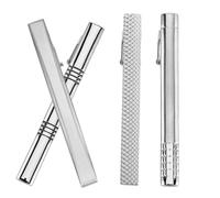 Garneck 4 Pièces Set de Pinces Cravate Homme avec Coffret Design Élégant et Minimaliste pour Tenue Professionnelle et Formelle Accessoire Classique pour Maintien Sûr et Style
