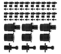 Garneck 40 Pièces Kit de Clips en Plastique Noir pour Grille de Haut-Parleur, Fixation Robuste à Bouton Pression, Installation Facile pour Réparation et Systèmes de Théâtre
