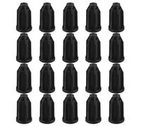Garneck 40 Pièces Manchon de Roulette en Plastique Pp Noir Rond pour Tige de Roulette de Chaise, Protection Complète le Jeu, Adapté aux Meubles de Bureau et Chaises à Domicile