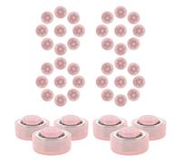 Garneck 45 Paliers D'arbre D'éolienne Miniatures Roses, Roulements à Billes Étanches pour Moulins à Vent de Jardin, Kit 45 Pièces pour Réparation et Assemblage de Moulins à Vent