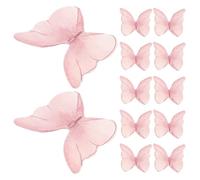 Garneck 48 Pièces Décorations pour Gâteau Rose Toppers Cupcakes Anniversaire Accessoires Fête Thème Décorations Cake Topper pour Filles et Mariages