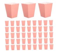 Garneck 48 Pièces Snack Keeper Boxes Portable Foldable Paper Buckets For Party Movie Theater Vintage Style Popcorn Containers For Boys Events