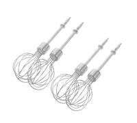 Garneck 4pièces Fouets à Œufs pour Batteur Électrique Acier Inoxydable Lot de Accessoires de Rechange pour Pâtisserie Outils Compacts pour Mélange Rapide