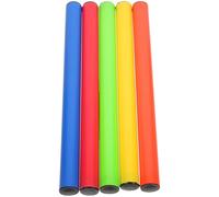 Garneck 5 Bâtons de Relais de Compétition en Plastique Léger 5pcs Prise Confortable et Bords Lisses pour Courses de Relais Scolaires en Intérieur et Extérieur