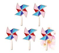 Garneck 5 pièces Broche Colorée Forme de Moulin à Vent de Épingles Décoratives Unisexes pour Vêtements Accessoires Créatifs pour Hommes et Femmes pour Offrir
