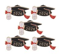 Garneck 5 Pièces Broches Émail Remise Diplôme Zinc Alliage Épingles Souvenirs Enseignants Étudiants Décoration Cérémonie