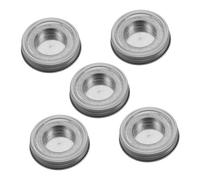 Garneck 5 Pièces Couvercle de Bougeoir Inoxydable pour Pots à Bougies de Inserts pour Couvercles de Pots à Large Ouverture pour Rangement Décoration de Bougies