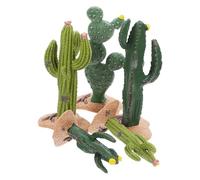 Garneck 5 pièces Modèles Miniatures de Cactus Réalistes pour Décoration de Table Sable DIY Simulation de Plante Miniature pour Micro-Paysage Intérieur et Terrarium