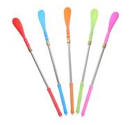 Garneck 5 pièces Pied à Chaussure Métal Multifonction pour Maison Voyage Aide à Enfiler les Chaussures sans Pencher Acier Inoxydable Couleurs Mixtes