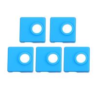 Garneck 5 pièces Silicone Protective Case For Aluminum Heater Block Non-stick Thermal Cover For Printer Extruder Easy To Clean And Heat Resistant Compatible With Hotend