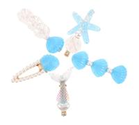 Garneck 5 Pièces Snap Hair Clips Set For Women And Star Shape Hair Accessories Decorative Ocean-themed Barrettes For Summer Beach Parties And Daily Styling