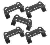 Garneck 5 Pièces Support de Pompe Vélo Noir en Nylon, Fixation Légère | Montage Trépied, Compatible Plupart des Vélos, Clip de Maintien pour Cadre, Accessoire Noir