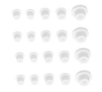 Garneck 50 Pièces Bouchon En Forme De t Bouchons Embout Du Shaker En Silicone Pour Le Sel White