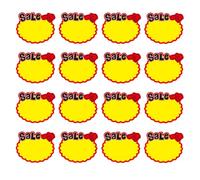 Garneck 50 Pièces Étiquettes de Prix Orange en Papier pour Marché, Vente, | Format Simple, Attire L’attention du Client, Guide vers Articles Spéciaux, Usage pour Kermesse et Garage