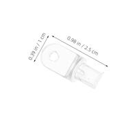 Garneck 50 Pièces Transparent Plastic Blind Wand Tips Replacement Hooks for Vertical and Horizontal Curtains Easy Installation for Home Window Accessories