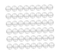 Garneck 50pièces Capsules Transparentes Rondes pour Rangement de Jouets et Objets de Collection Contenants Vides pour Distributeurs Automatiques Petites Capsules Réutilisables
