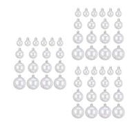 Garneck 54 Pièces 6Cm Ornements De Noël Irisés Bricolage Transparent Incassable Suspendu Boule Arc-en-Ciel De Noël Ornement pour Fête Mariage Décoration Intérieure